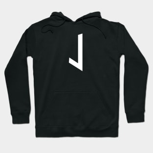 J – Greek Mythology - White Letter J Hoodie